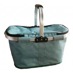 Aluminum Frame Foldable Basket Cooler Bag