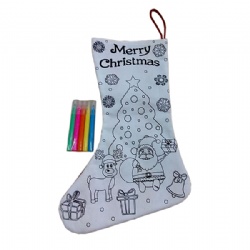 Colour Your Own Christmas Stocking