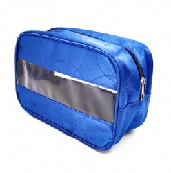 Customized cosmetic bag with PVC window