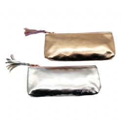 Metallic Shinning PU Cosmetic Bag