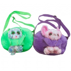 Plush Crossbody Bag with Cute Doll